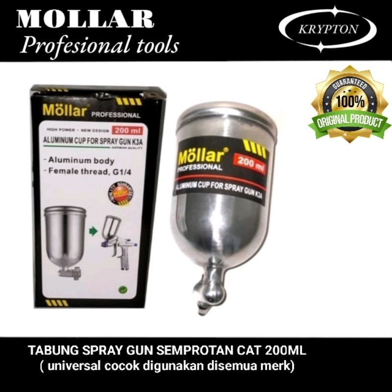 mollar tabung spray gun semprotan cat original