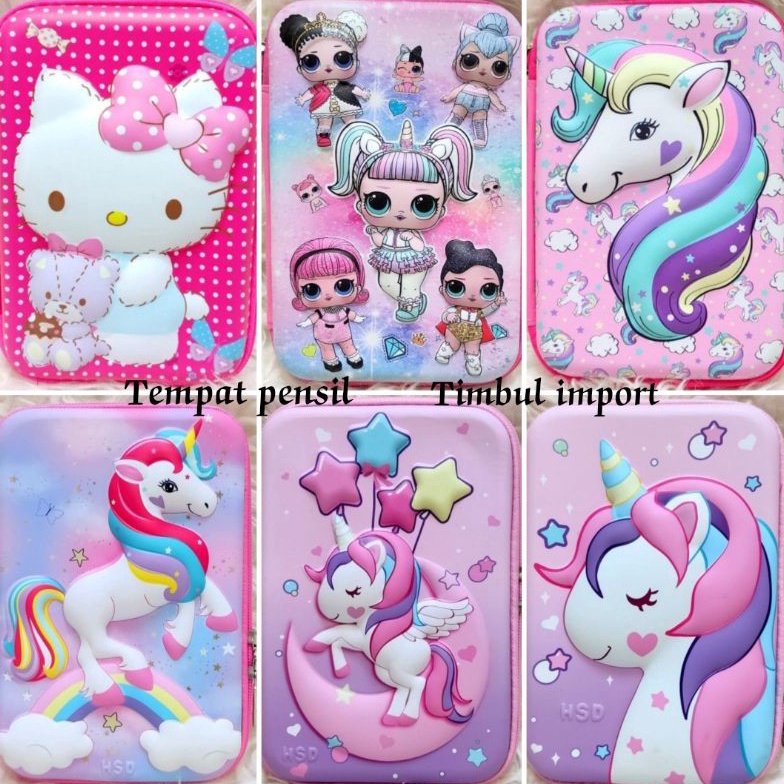 

ART C2M9 Tempat PensilProduk Premium Unicorn Timbul size14x35x215cmBahan halus