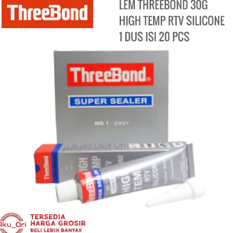 

Murah LEM THREEBOND HI TEMP Lem Gasket Paking Super Sealer High Temp RTV 3 Gram Grey L73