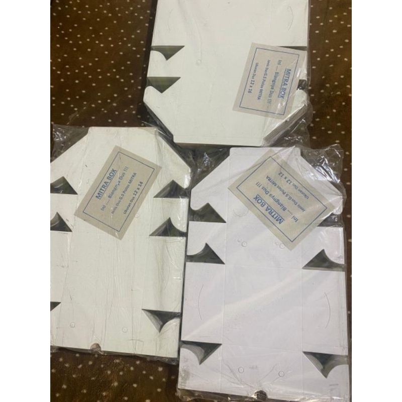 

Kotak dus putih polos