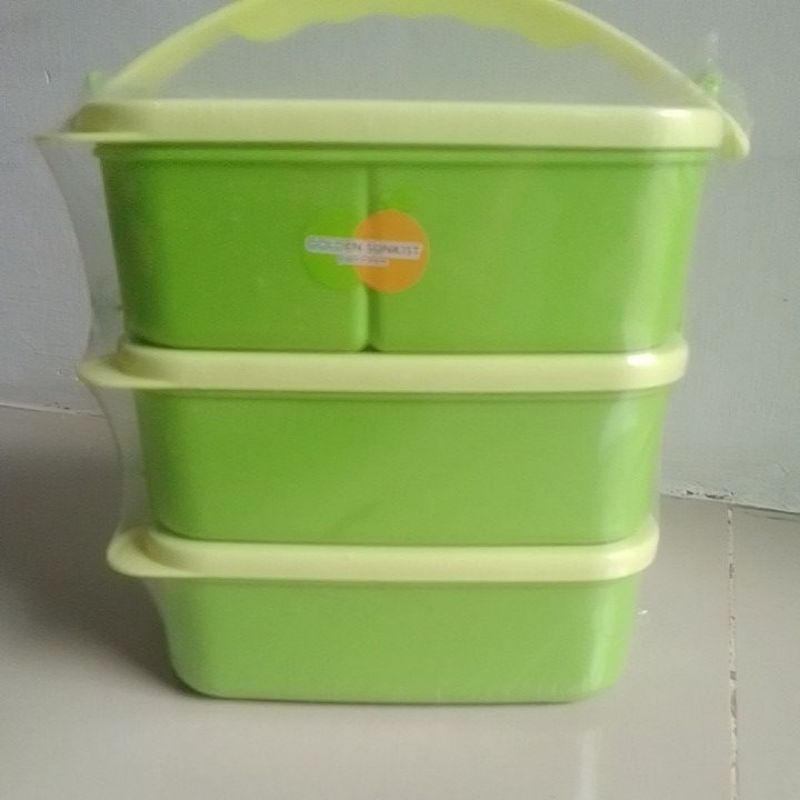 RANTANG 3 SUSUN GOLDEN SUNKIST / RANTANG PIKNIK