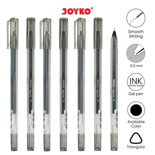 

Gel Pen Joyko GP-285 Trigo Gel Hitam LKM / PACK (ISI 12)