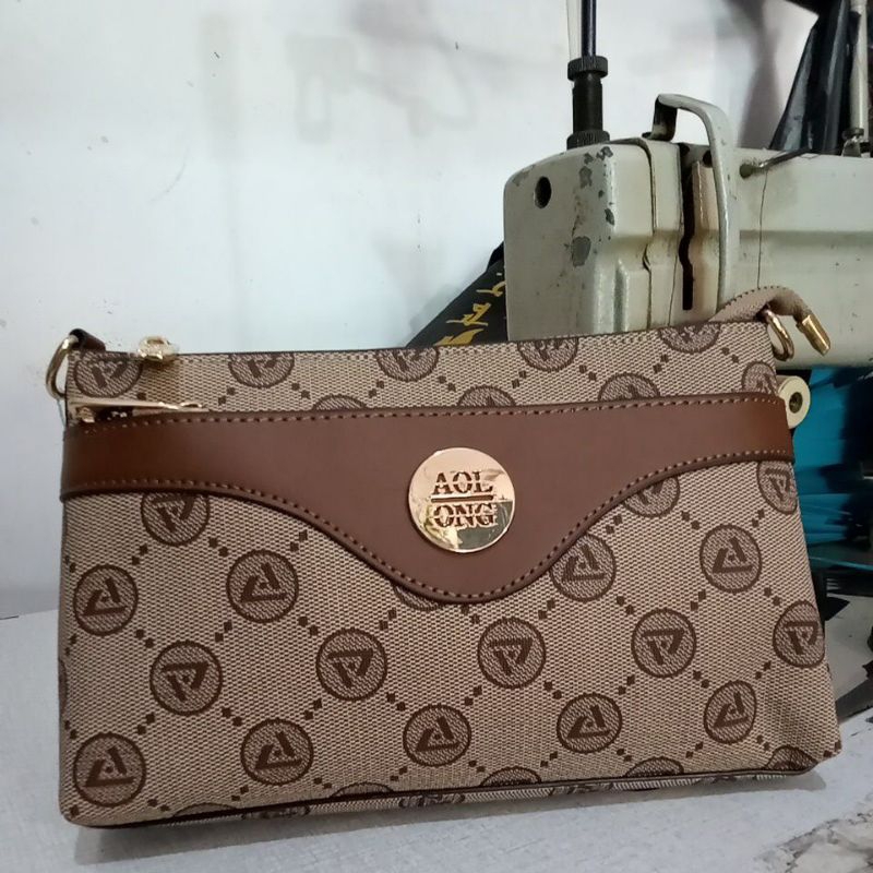 TAS SLEMPANG ARIETA /AOLONG KEREN COKLAT ORIGINAL