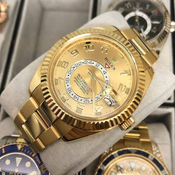 Jam Tangan Automatic Rolex Sky Dweller Gold