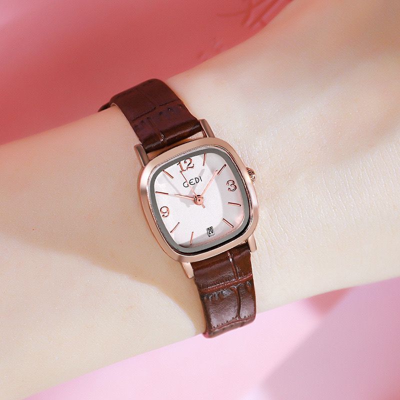 Jam Tangan Wanita GEDI Basic Korea Strap Jam Tangan Analog Fashion