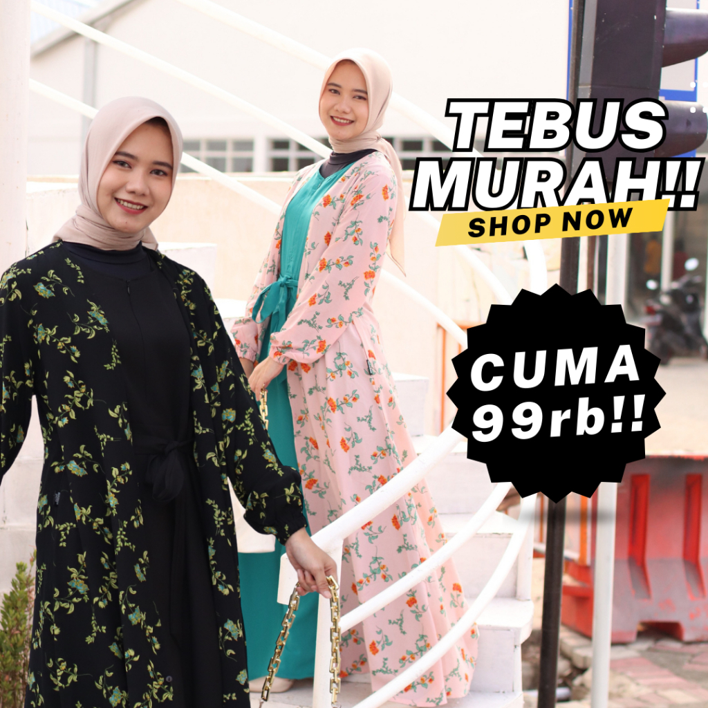 BAJU GAMIS REMAJA WANITA / BAJU MUSLIM REMAJA SETELAN OUTER | FASHION LILY