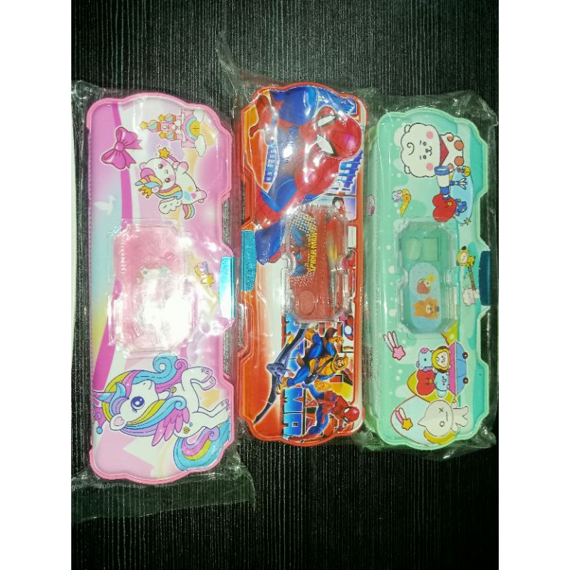 

Tempat Pensil Magnet 2 sisi/Kotak Pensil Magnet dengan bonus penggaris+pensil