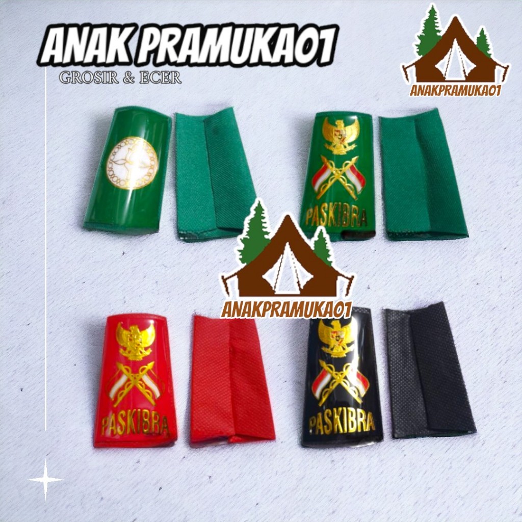 Evolet paskibra hitam / hijau / merah / teratai ( fiber )