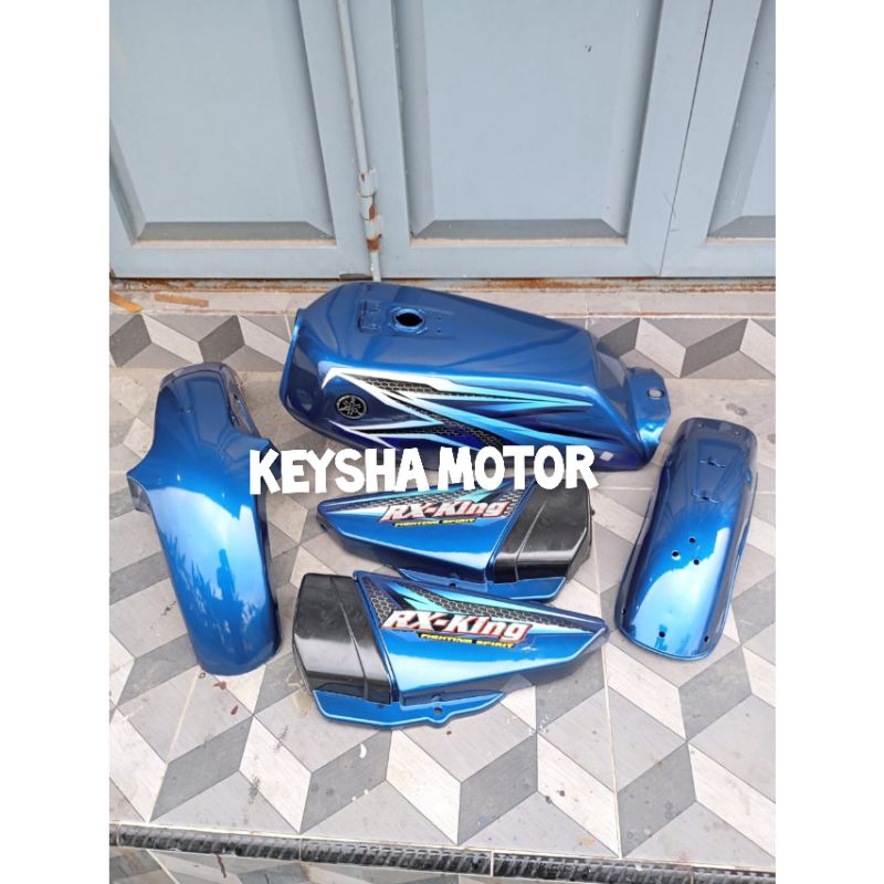 PAKET BODY RX KING TANGKI RX KING MOONLIGH BLUE SET SPAKBOR