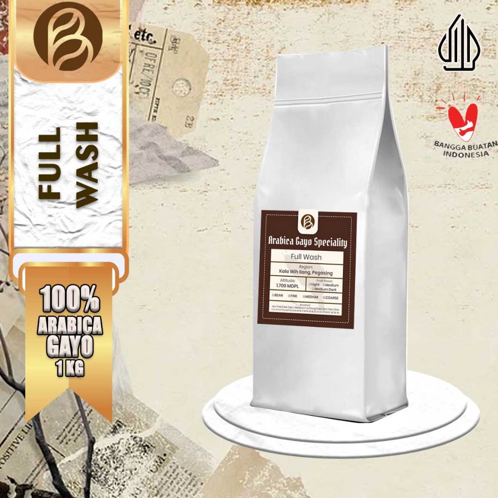 

KOPI ARABIKA GAYO Specialty FULL WASH | KEMASAN 1KG