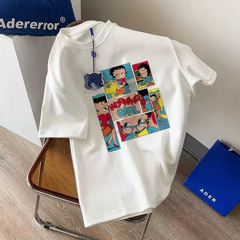 HF - OVERSIZE WANITA KOREAN STYLE / KAOS T-SHIRT KECE KEKINIAN TERBARU