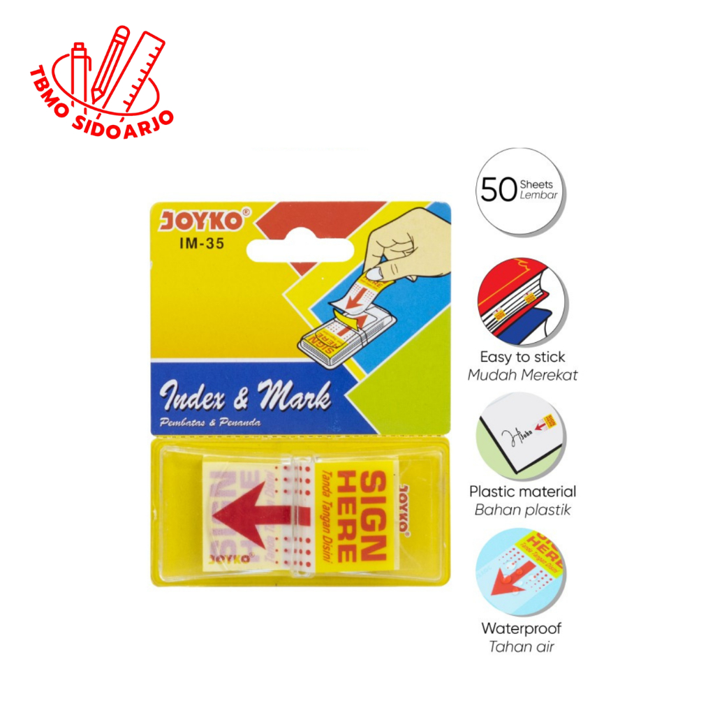 

TBMO Index & Mark / Penanda / Pembatas Joyko IM-35 / Plastik