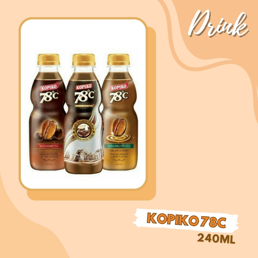 

DRINK | MINUMAN BOTOL | KOPI BOTOL | KOPIKO 78C 240ML