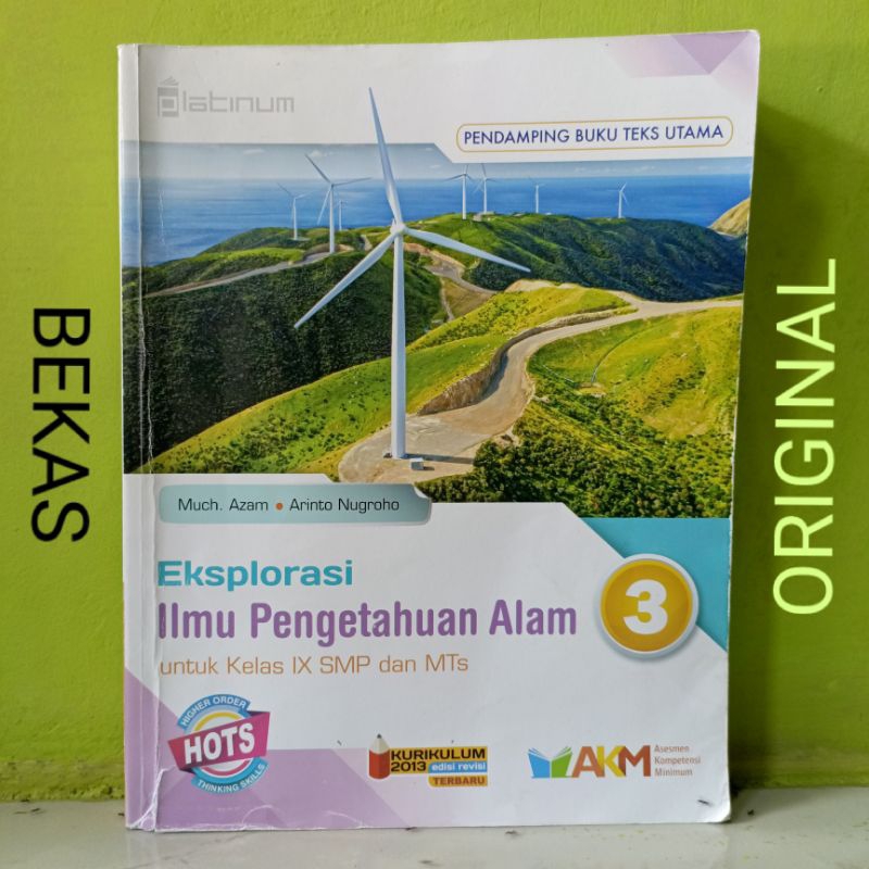 Buku Eksplorasi Ilmu Alam IPA kelas 9 IX 3 SMP Platinum Tiga Serangkai Kurikulum 2013 Revisi HOTS AK