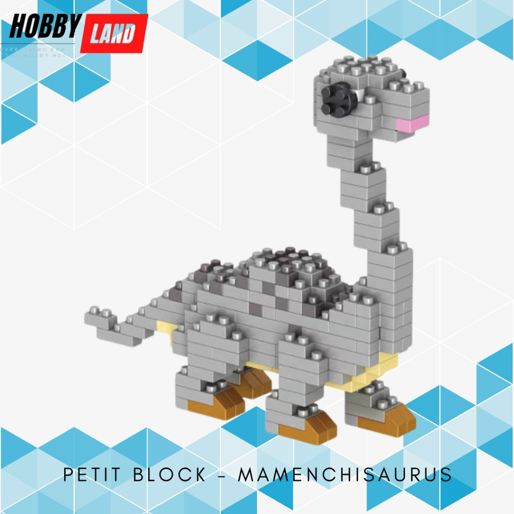 Mainan Jike Petit Block Mini Building Nano Block 3D Puzzle Dino Series
