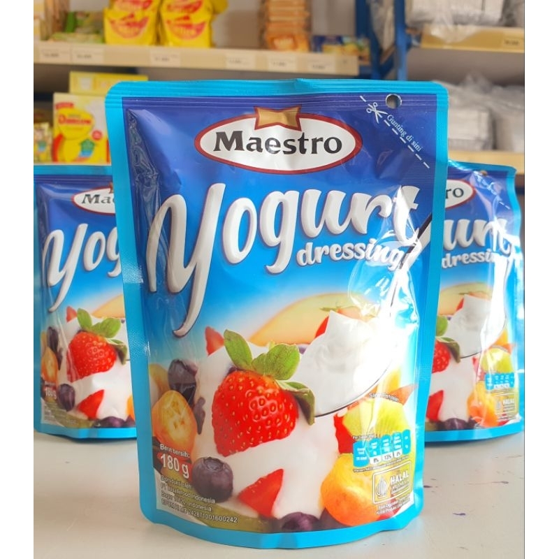 

Maestro Yoghurt Dressing 180Gr / Topping Yoghurt Maestro 180Gr