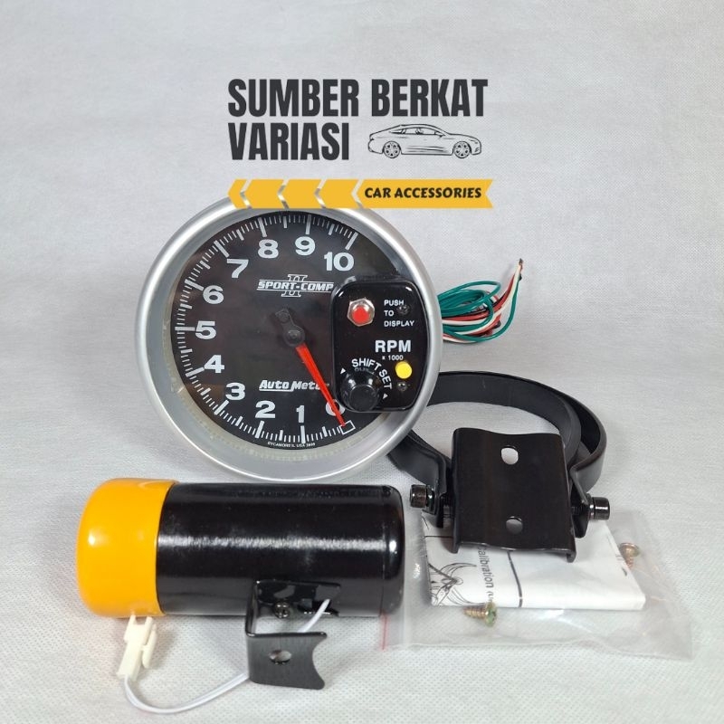 Tachometer RPM Mobil Auto Meter Takometer 7 Warna