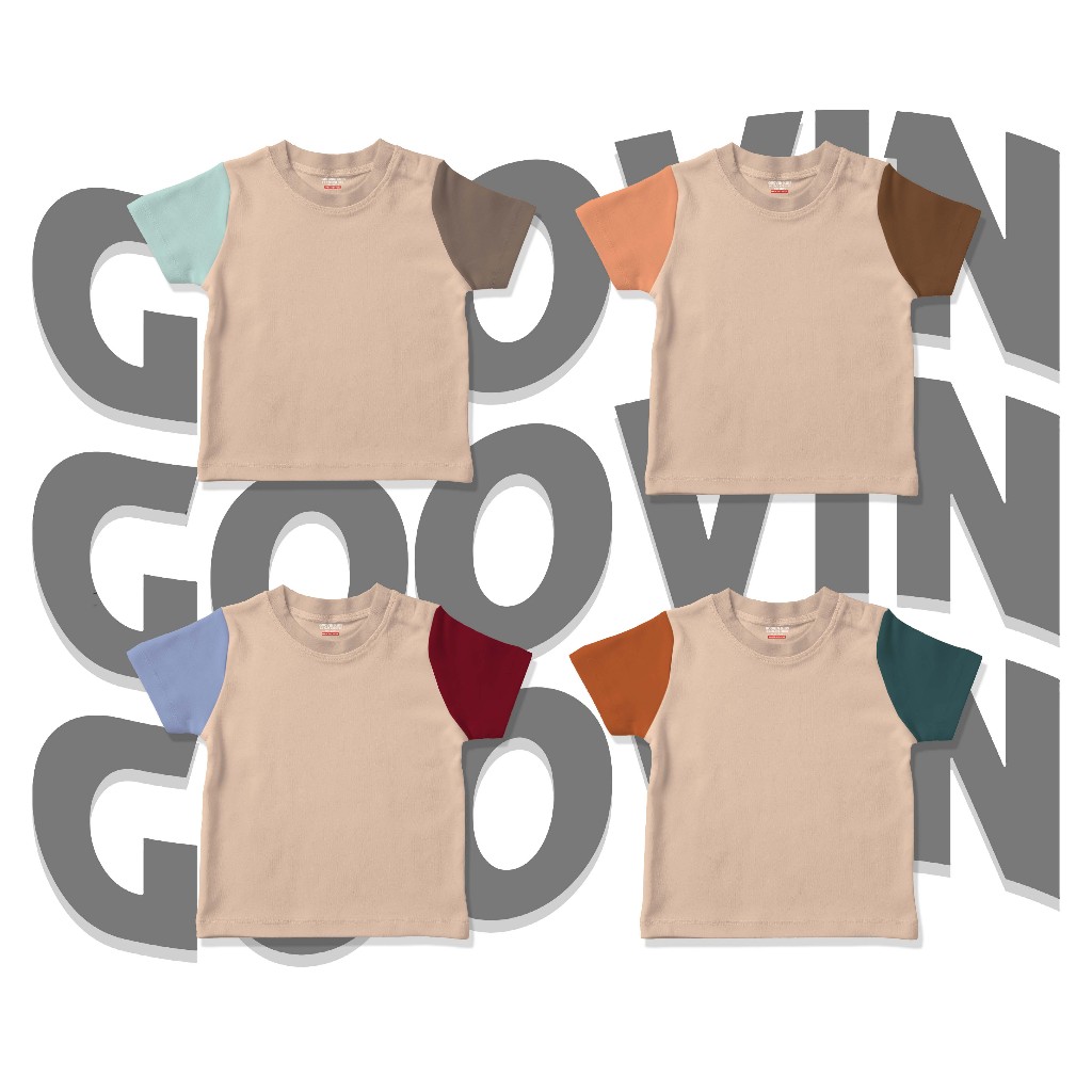 Kaos Anak Anak Kombinasi Warna Tshirt Kids