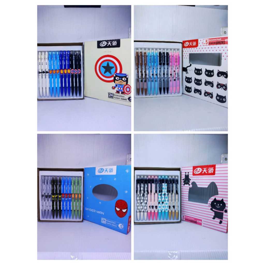 

Isi 24 pcs pensil mekanik tizo 0,5 pensil cute varian terbaru