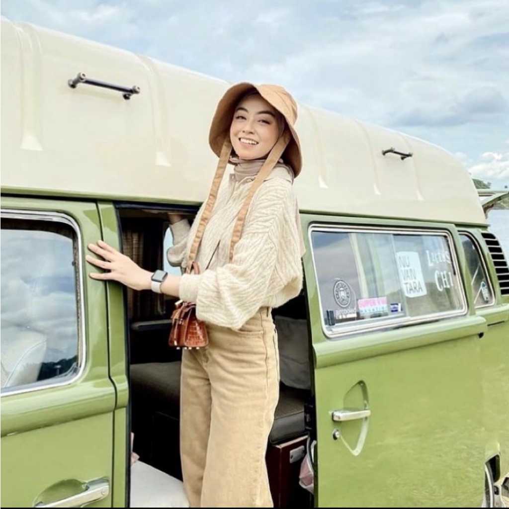 topi bucket wanita import