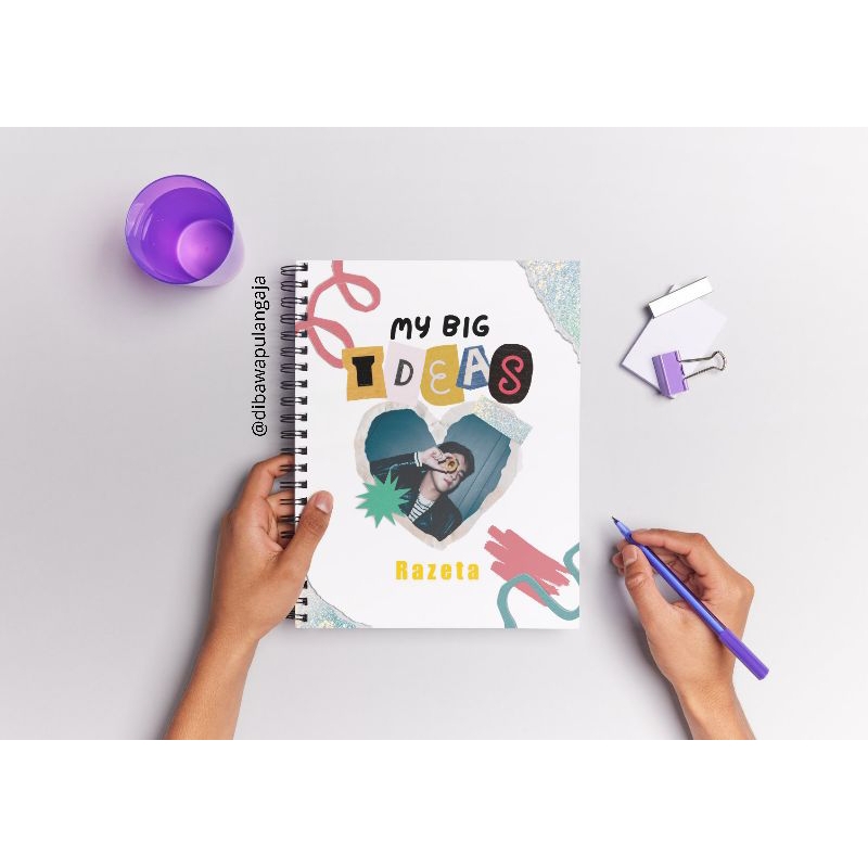 

NOTEBOOK CUSTOM NAMA & FOTO / NB009