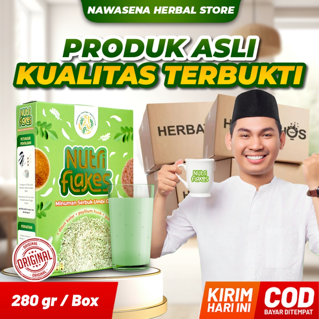 

Nutriflakes Minuman Umbi Garut Solusi Atasi Asam Lambung Redakan Maag Sembuhkan Gerd Halal BPOM