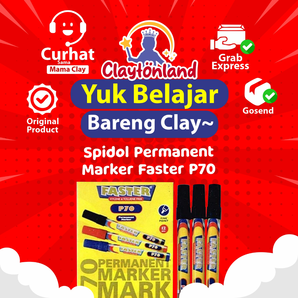 

SPIDOL PERMANENT MARKER FASTER P70 (1pcs)