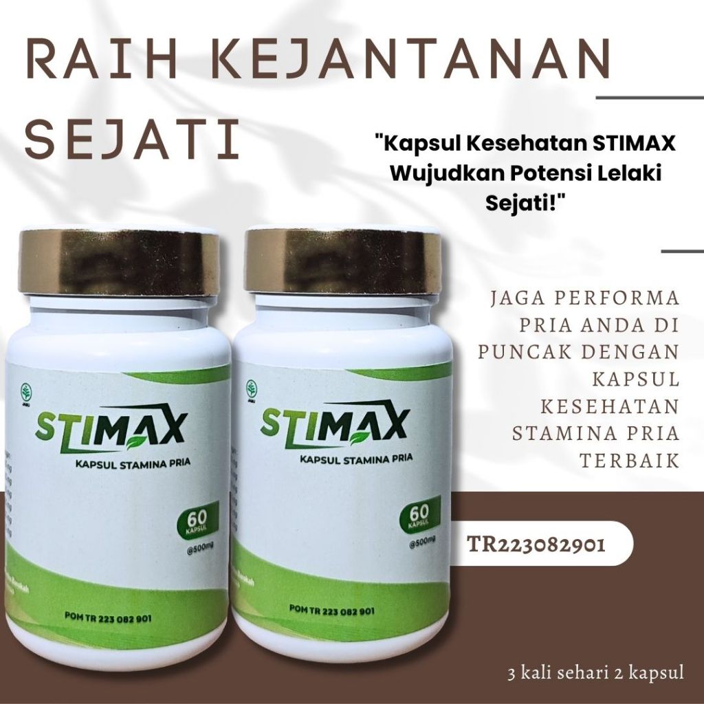 Privasi Aman Terjaga STIMAX ObatEjakulasi Dini Kuat Tahan Lama Pria Lemah Syahwat Mani Encer Kesubur