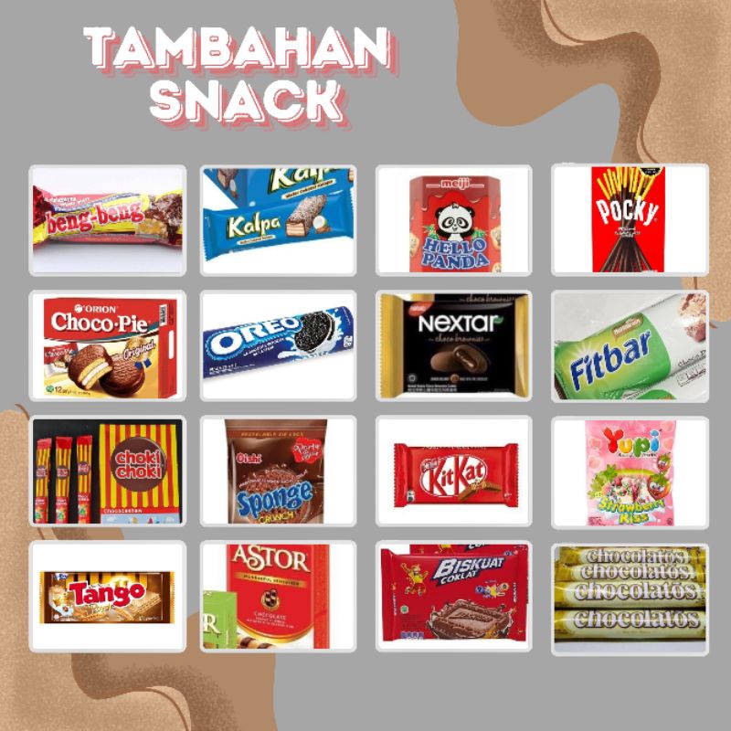

TAMBAHAN SNACK HAMPERS