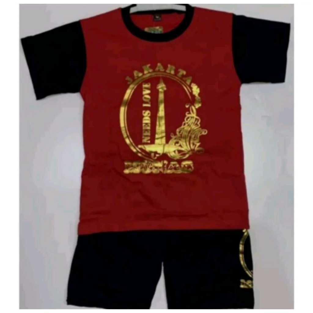 Setelan baju monas anak umur 1-9 thn baju anak laki laki dan anak cewek