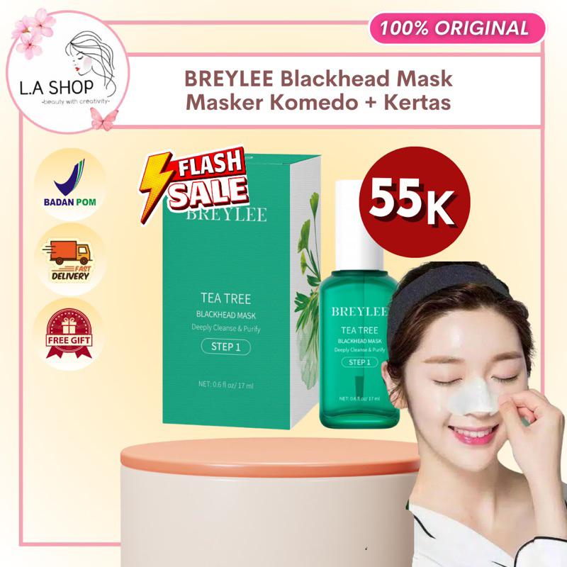 BREYLEE Blackhead Mask Step 1 - Masker Komedo Free Kertas [ReadySiapKirim]