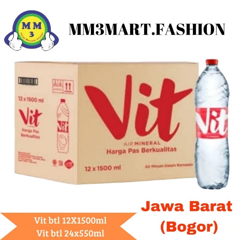 

[PAKET HEMAT 1 DUS] Minuman Vit botol 12x1500ml / 24x550ml