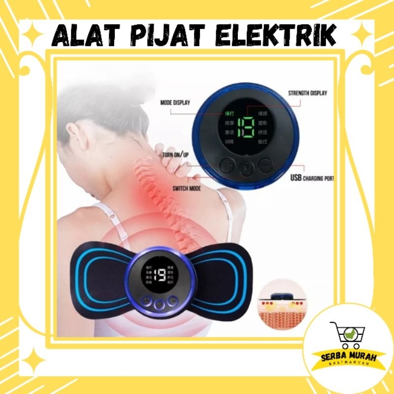ALAT PIJAT ELEKTRIK MINI | ALAT PIJAT LEHER EMS RECHARGING | ALAT TERAPI PINGGANG - LUTUT - BAHU - L