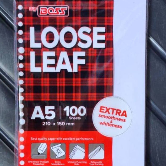 

GROSIR Loose Leaf polos tidak bergaris A5 isi 1 lembar