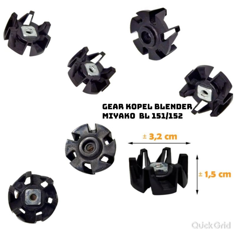 Gear Upper Copel Blender MIYAKO/Kopel Blender MIYAKO ORIGINAL Gigi Plastik