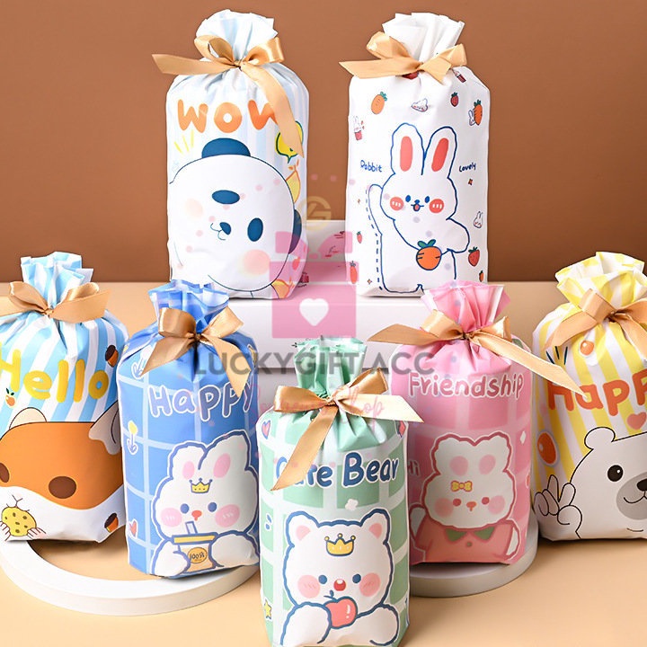 

Hemat Spesial 1PCS Goodie Bag Tali Serut Plastik Snack Karakter Lucu Plastik Ulang Tahun Plastik Kado