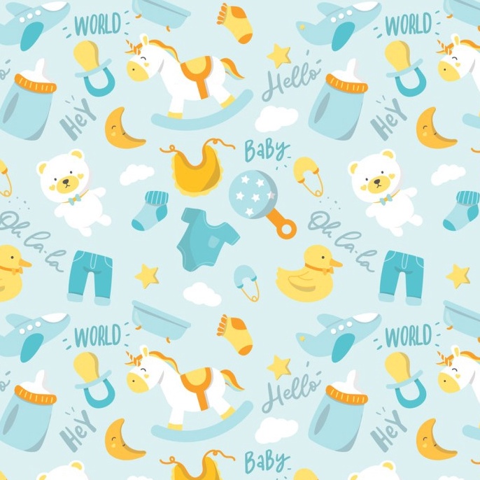 

HEBOH Kertas Kado Baby New Born Harvest Baby Land Boy Things