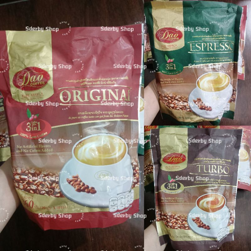 

Dao Coffee Pure Arabica 3in1 Instant Kopi Instan Thai land