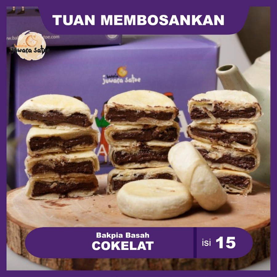 

Bakpia Baasah Premium Rasa Coklaat Isi 15 Pcs by Bakpia Jawara Satoe