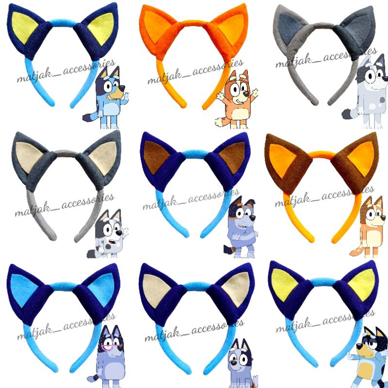 Bando Karakter Bluey Inspired Cosplay Kartun Anak Bluey Bingo
