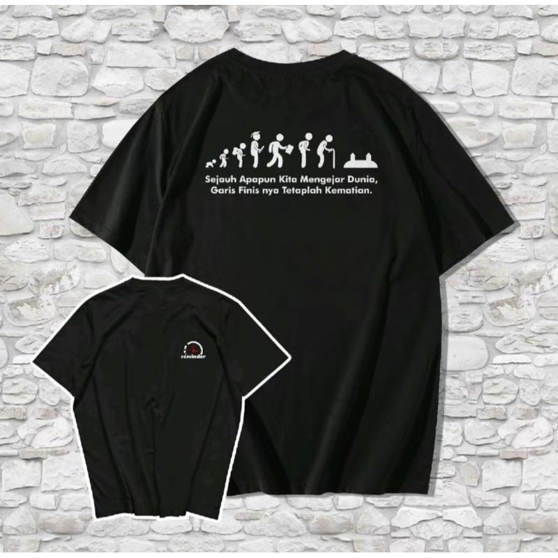 Kaos Katun 24s sejauh apapun kita mengejar Dunia