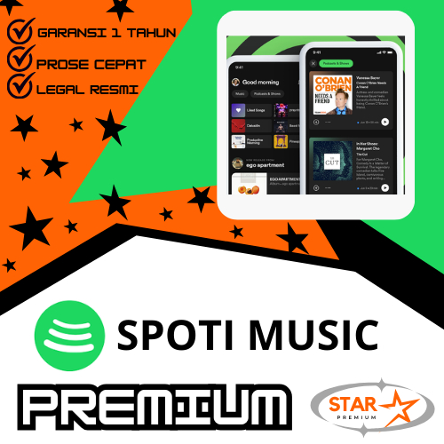 

SPOOTI MUSIC Premium Support All Device 1 Tahun Garansi Amanah