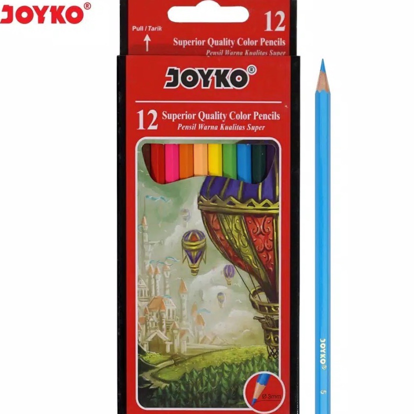 

Obral Meriah Joyko CP1 Pensil Warna Panjang 12 Warna