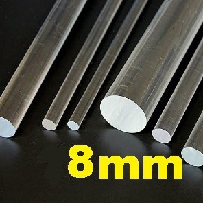 

Pasti Terjamin Acrylic bening model silinder dowel rod diameter 8mm