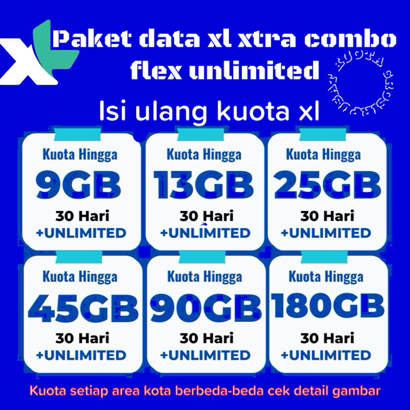 paket data KUOTA XL X-TRA COMBO FLEX plus unlimited murah promo terbaru