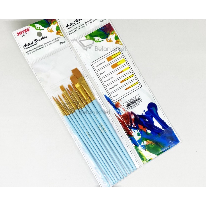 

Harga Sahabat Kuas Cat Air Kuas Lukis Acrylic Brush Joyko BR17 1 SET 1 PCS