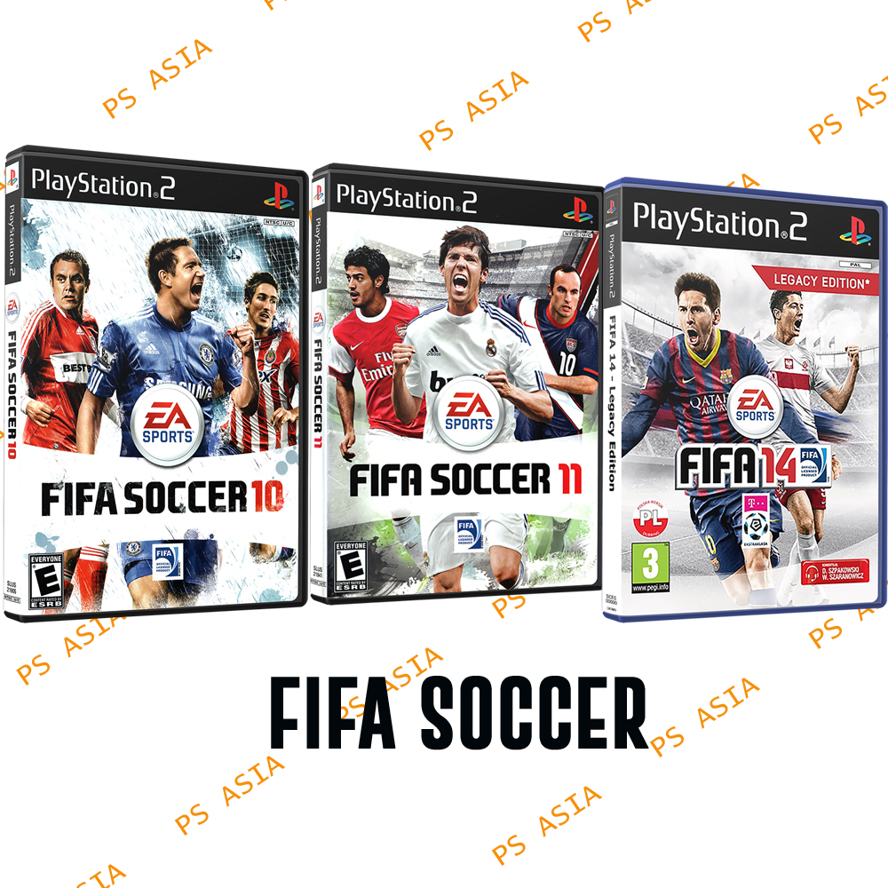 Kaset PS 2 FIFA - FIFA SOCCER - FIFA FOOT BALL - FIFA 14 - FIFA 21 - FIFA 11 - Game Sepak Bola ps2