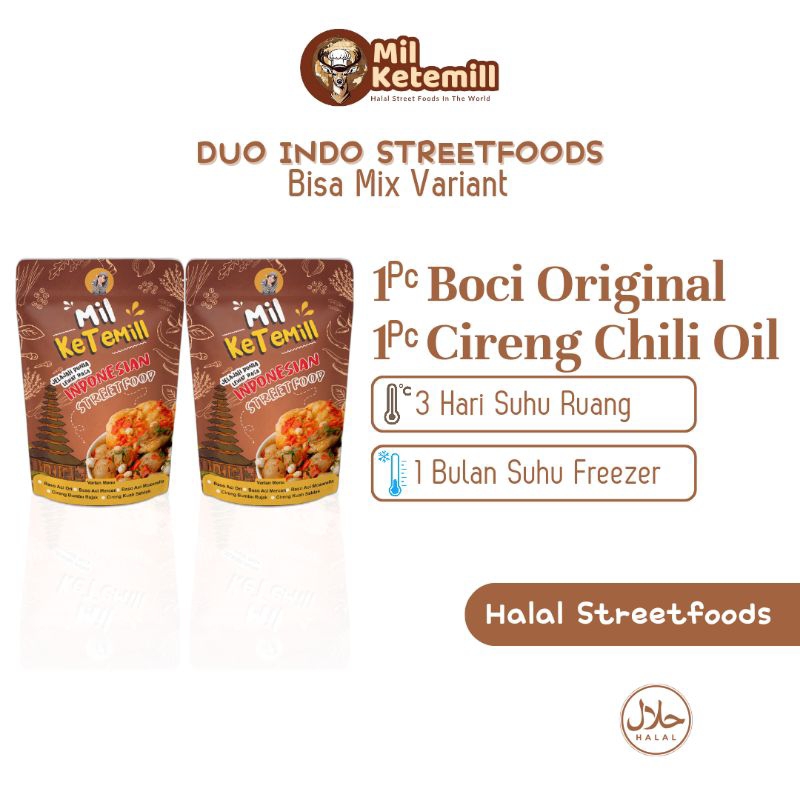 

Cireng Chili Oil + Boci Original Duo Indo Streetfood