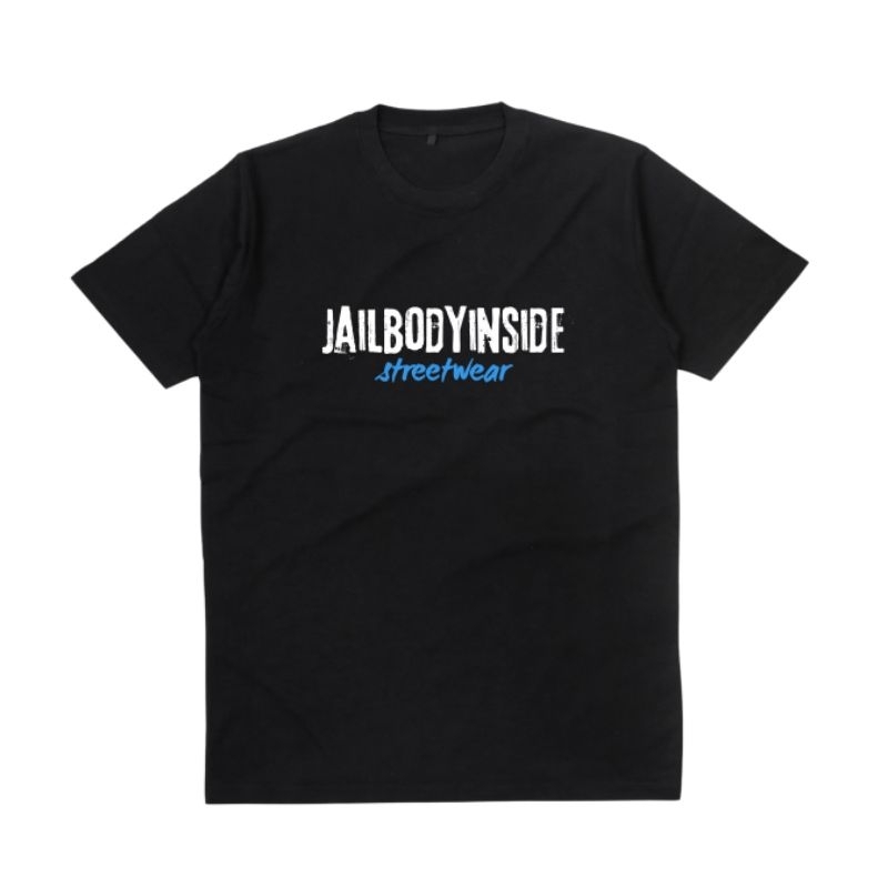 KAOS DISTRO JAILBODY INSIDE LONDON BAJU JAIL BODY LOGO SIMPLE HIGH QUALITY