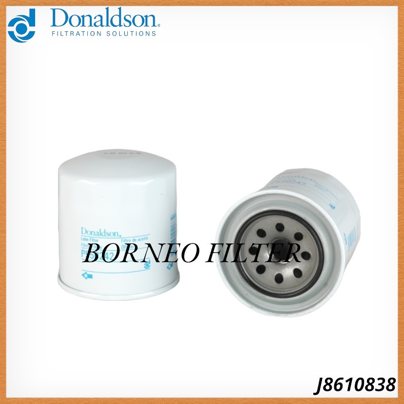 J8610838 Donaldson Oil Filter P550242 LF3524 BT338 C-1006 C1006 SFO4838 JOC-16005 JOC16005 ME014838 